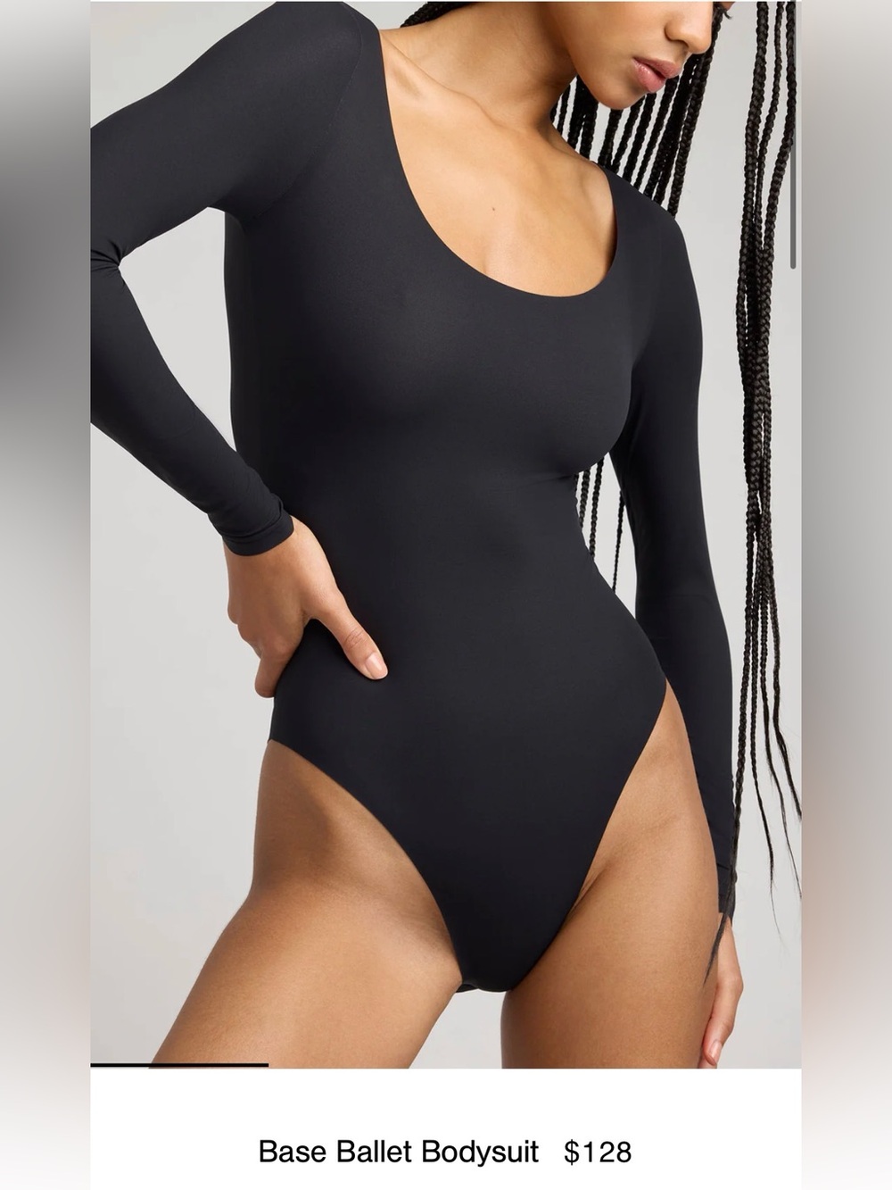 Negative Base Balet Bodysuit - Black